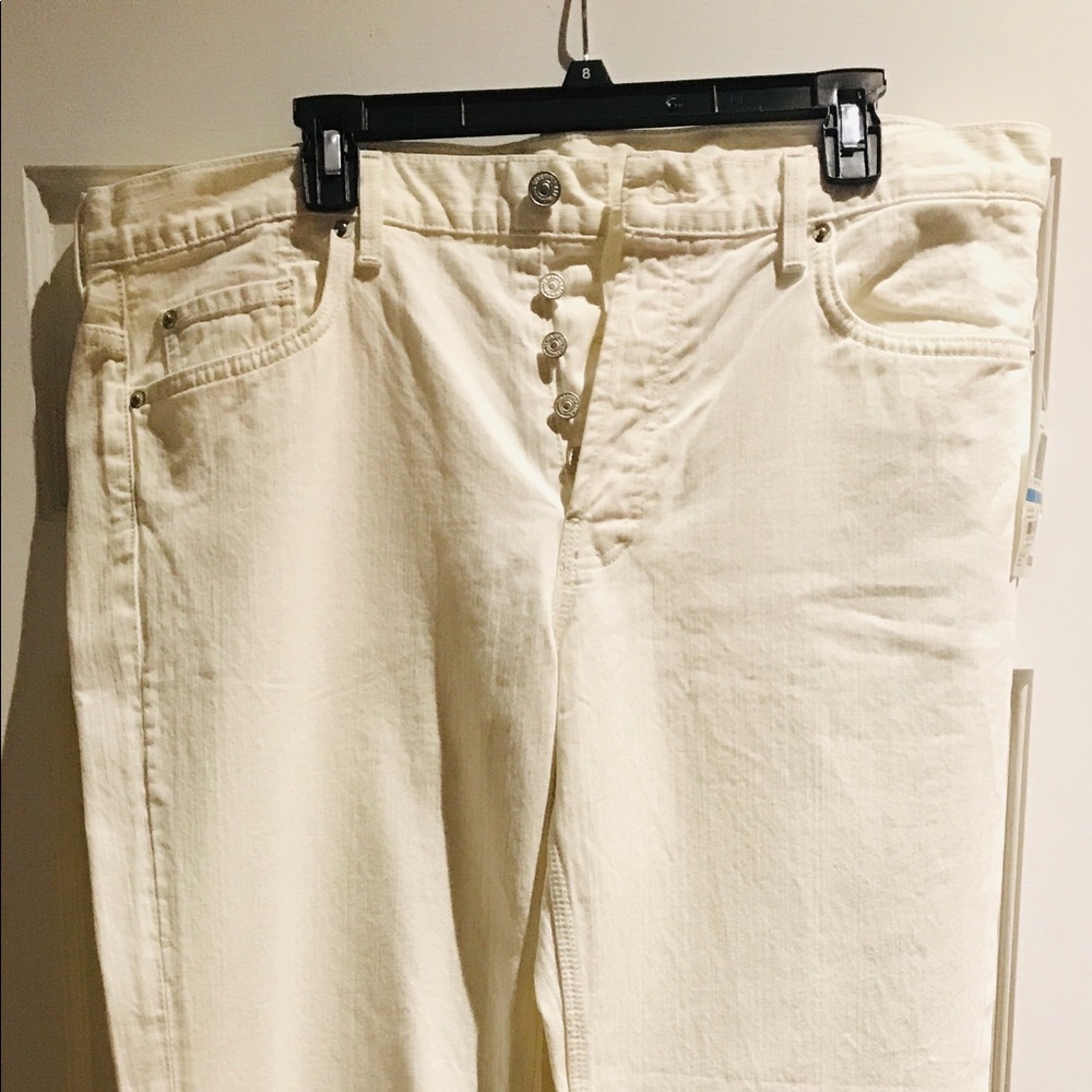 Seven for All Mankind Size 36 White Denim Jeans
